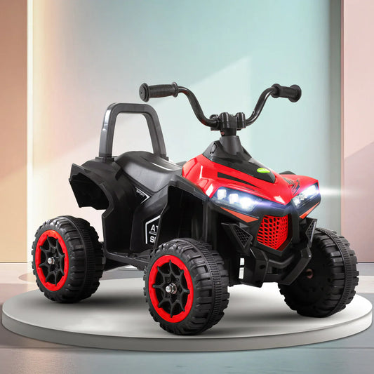 Monster ATV Rechargeable Battery Operated Electric Kids Bike (RED)