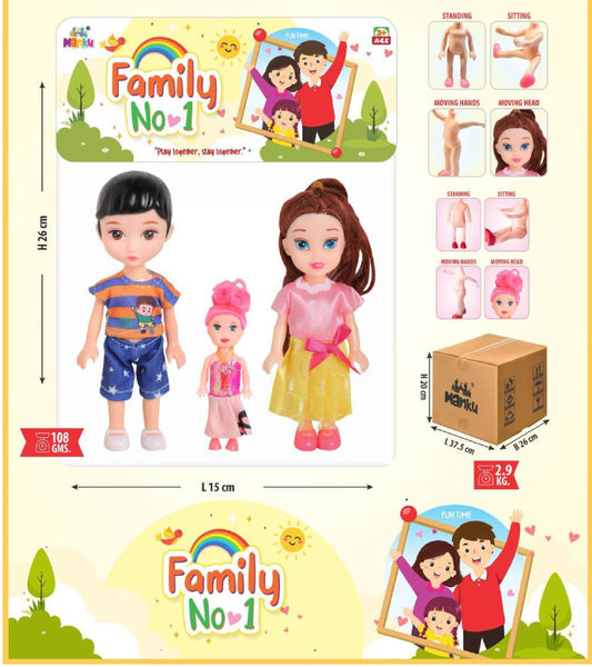 MANKU FAMILY NO.1 DOLL SET SMALL