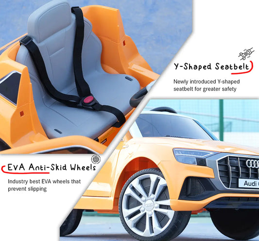 Audi Q8 Ride on Car (Orange)