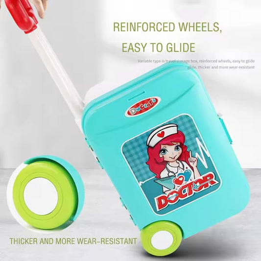 2 In 1 Doctor Nurse Medical Box With Suitcase
