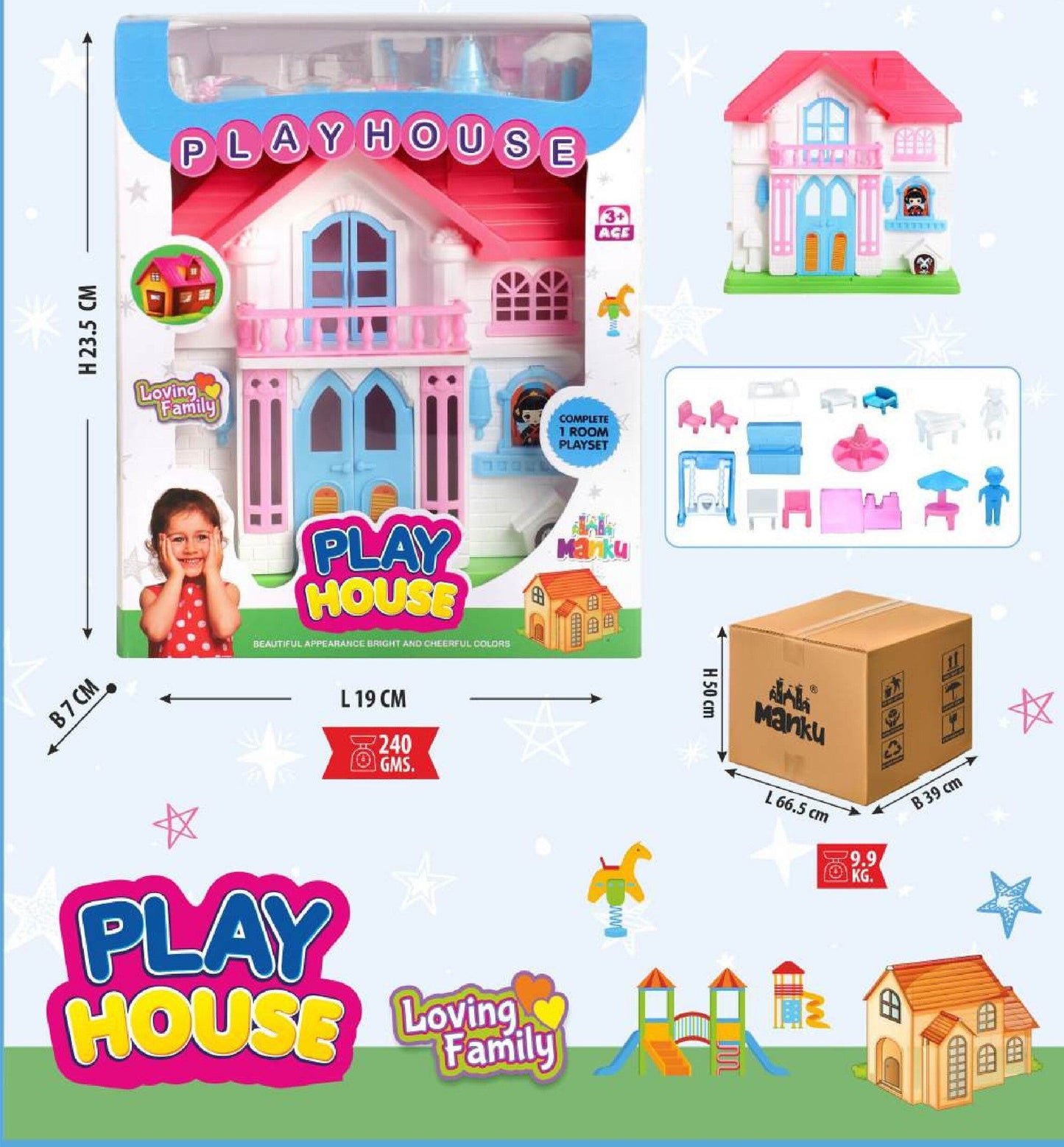 MANKU PLAY HOUSE SMALL