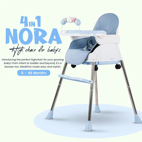 Baby High Chair Nora 4 in 1 blue
