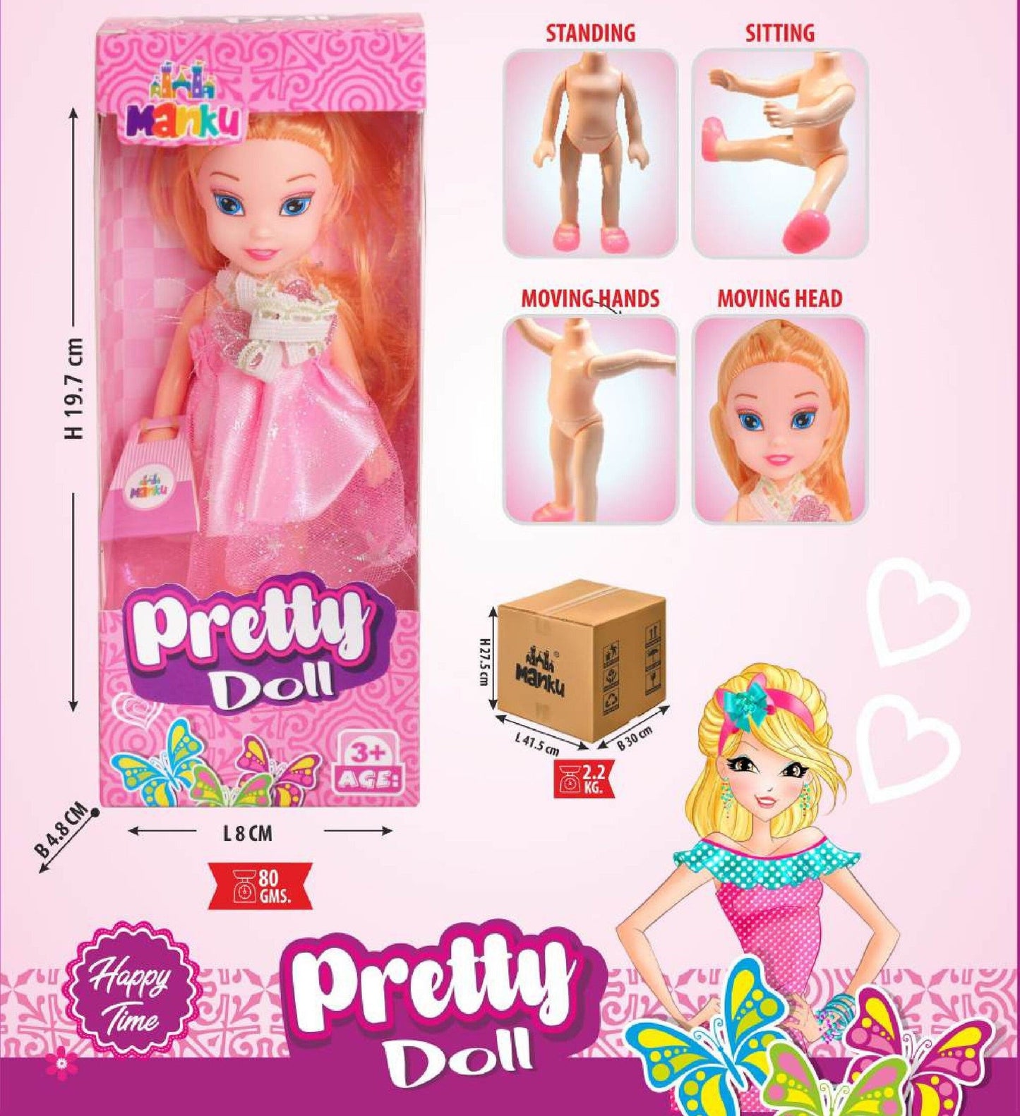 MANKU PRETTY BOX DOLL
