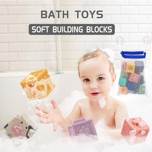 12PCS Soft Stacking Building Blocks