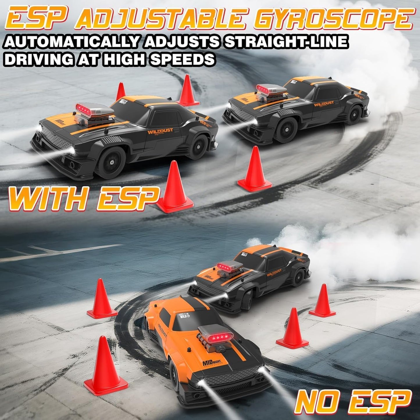 1:16 RC Drift Car 4WD 2.4GHz Remote Control Cars