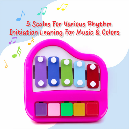2-in-1 Musical Xylophone & Piano Toy