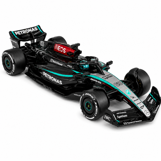 Hot Wheels Premium Mercedes-AMG PETRONAS F1 Team 2024 #44 & #63 1:64 Diecast Set