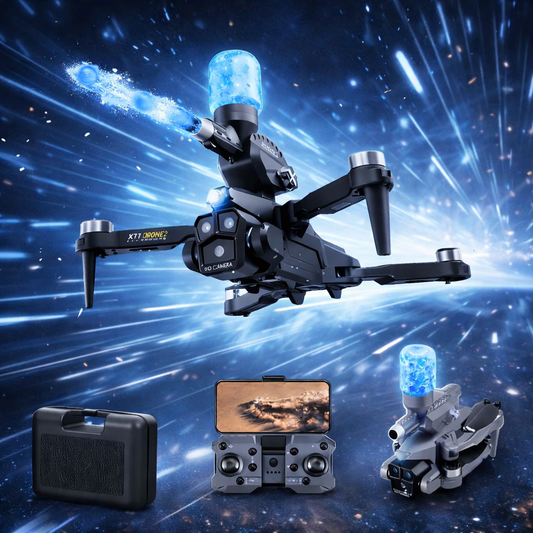 K11 Max Aerial Photography Drone with Water Bomb Launcher | 4K Triple HD Cameras | Brushless Motor | Optical Flow Positioning | Gesture Control | Real-Time HD Transmission