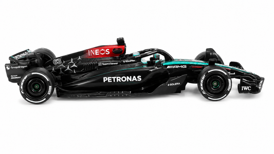 Hot Wheels Premium Mercedes-AMG PETRONAS F1 Team 2024 #44 & #63 1:64 Diecast Set