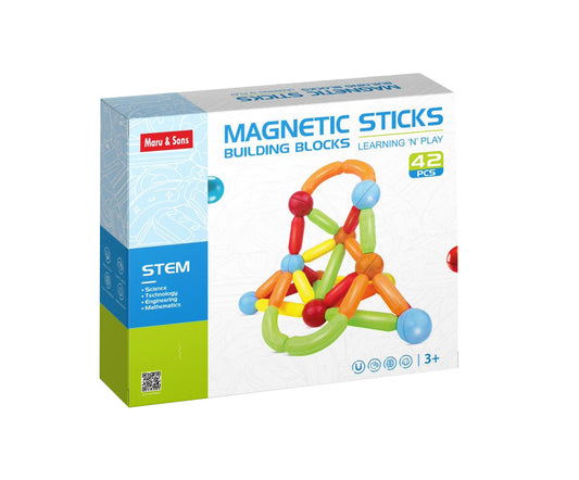 Magnetic Building Sticks Blocks(42 Pcs)