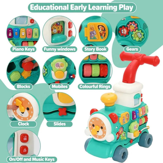 5-in-1 Musical Baby Walker Ride-On Toy for Kids (6–36 Months)