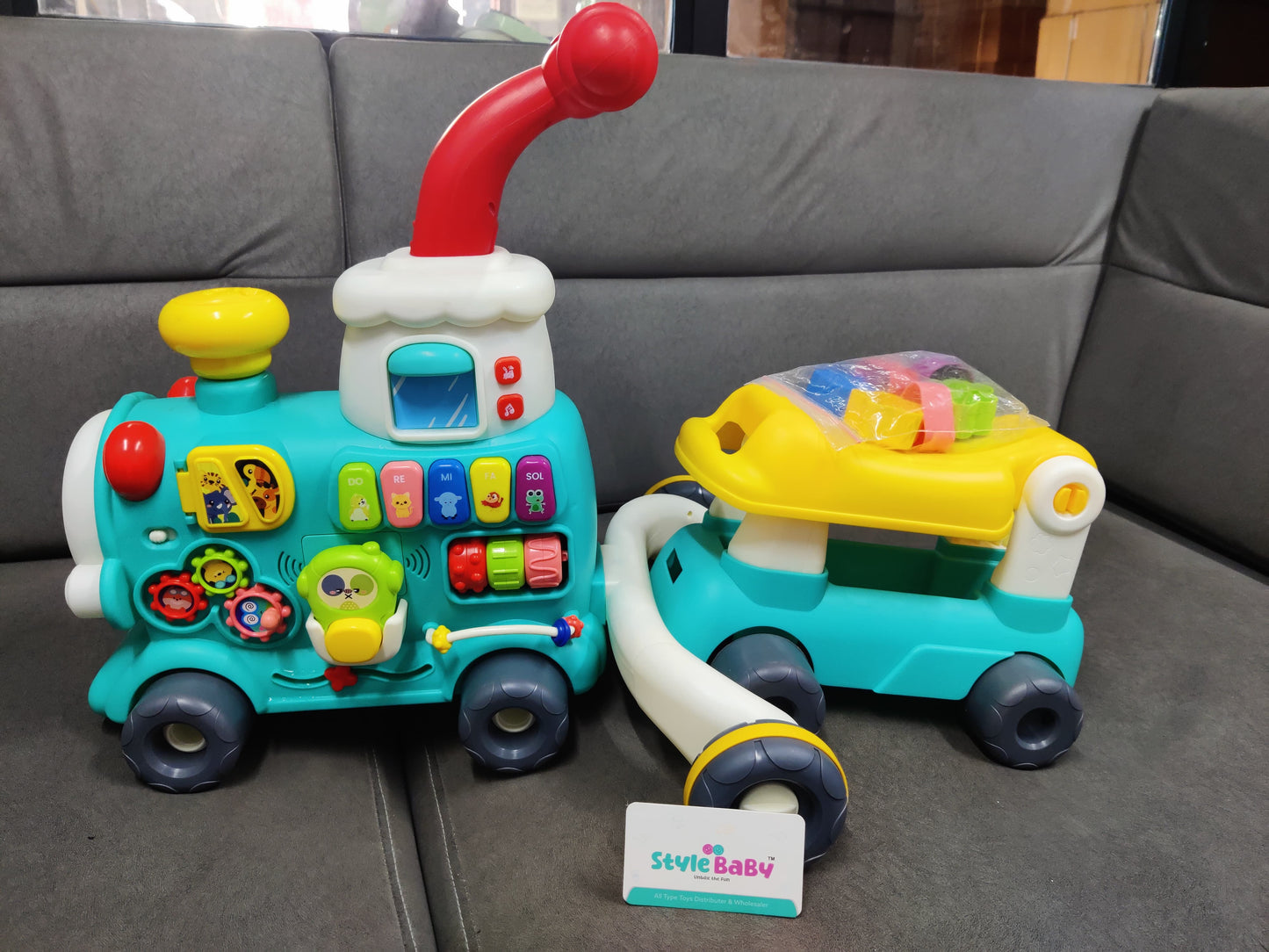 5-in-1 Musical Baby Walker Ride-On Toy for Kids (6–36 Months)