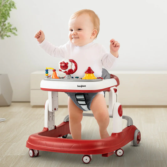 Astro Walker With 3 Adjustable Height and Musical Toy (RED)