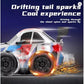 High-Speed RC Drift Car with Spark Effect | Short Axis 2.4GHz Remote Control Racing Toy with LED Lights & Replaceable Drift Tyres for Kids & Adults