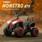 Monster ATV Rechargeable Battery Operated Electric Kids Bike  (RED)