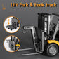1:64 Scale Mini RC forklift| Alloy Bucket | 270° Rotation | App Control | Lights & Sound