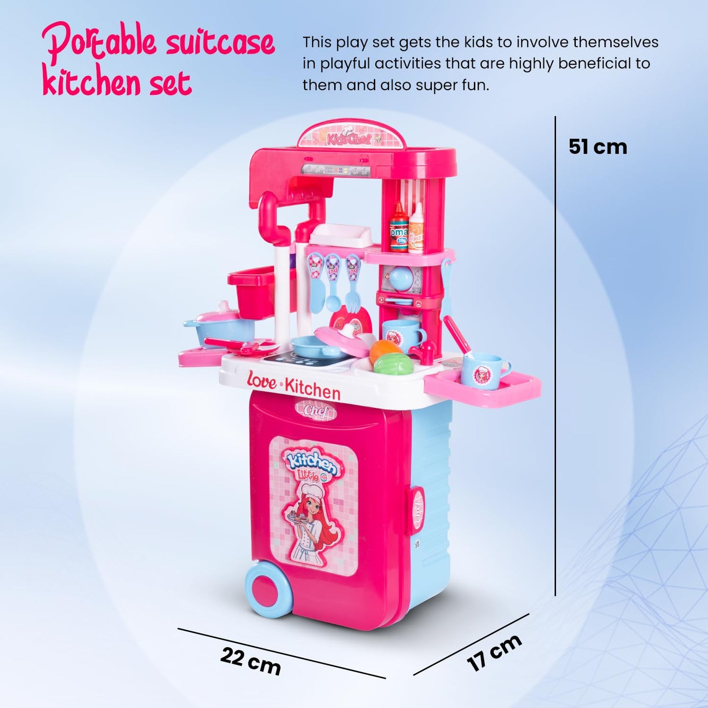 2 in 1 Pretend Play Kitchen Set