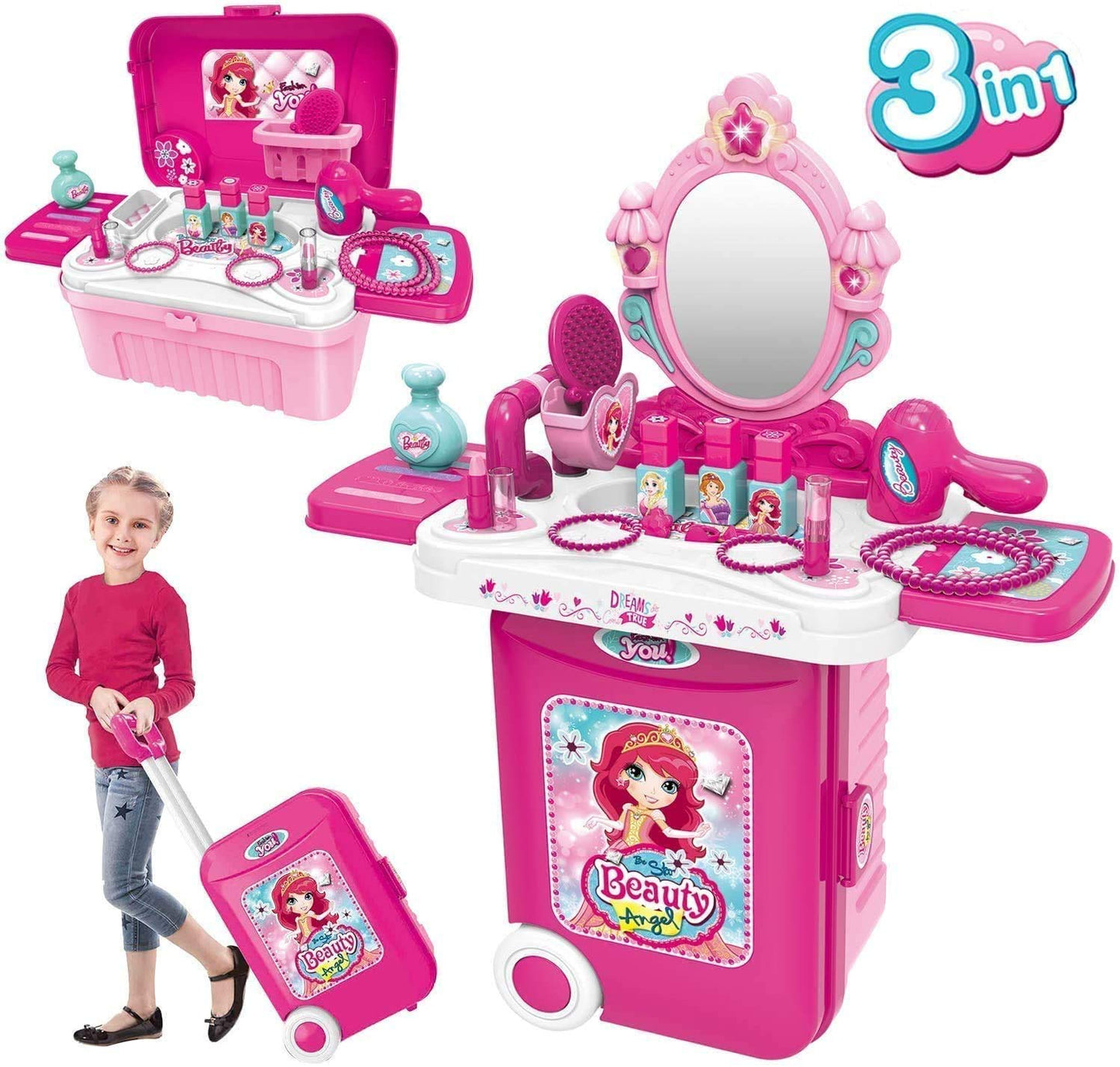 3 In 1 Beauty Set With Suitcase