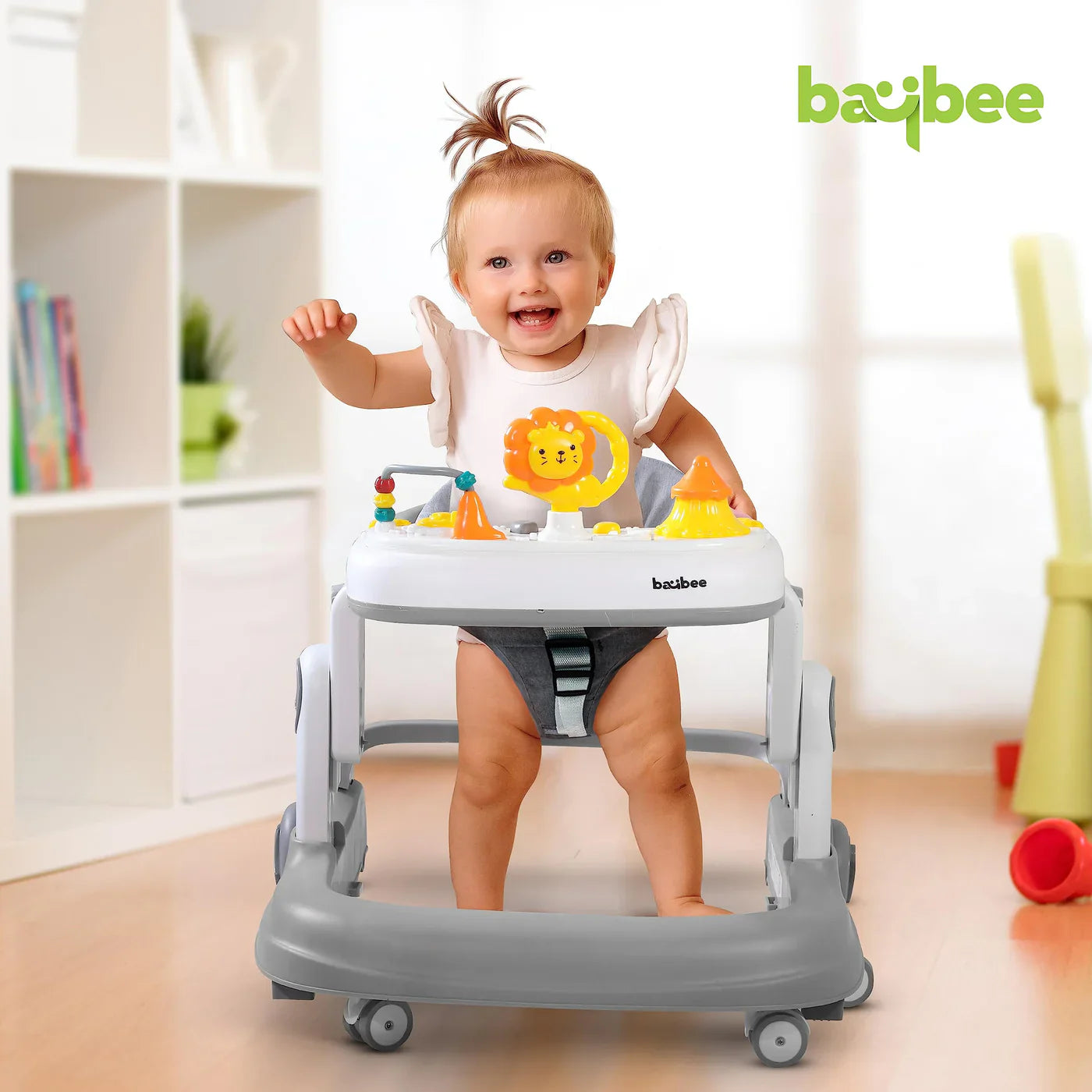 Astro Walker With 3 Adjustable Height and Musical Toy (GREY)