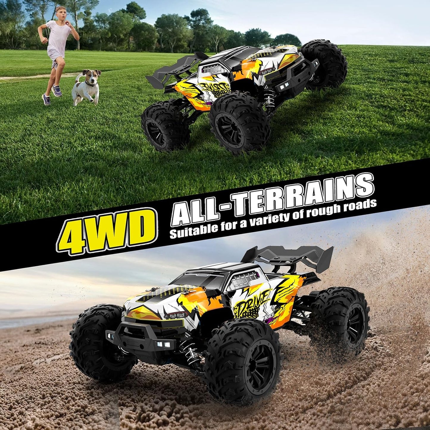 1:16 Brushless Fast Race Remote Control Trucks