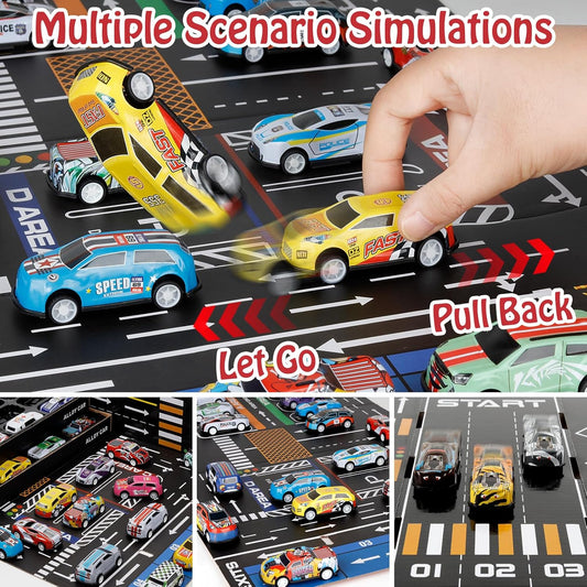 48pcs Pull Back Cars Set