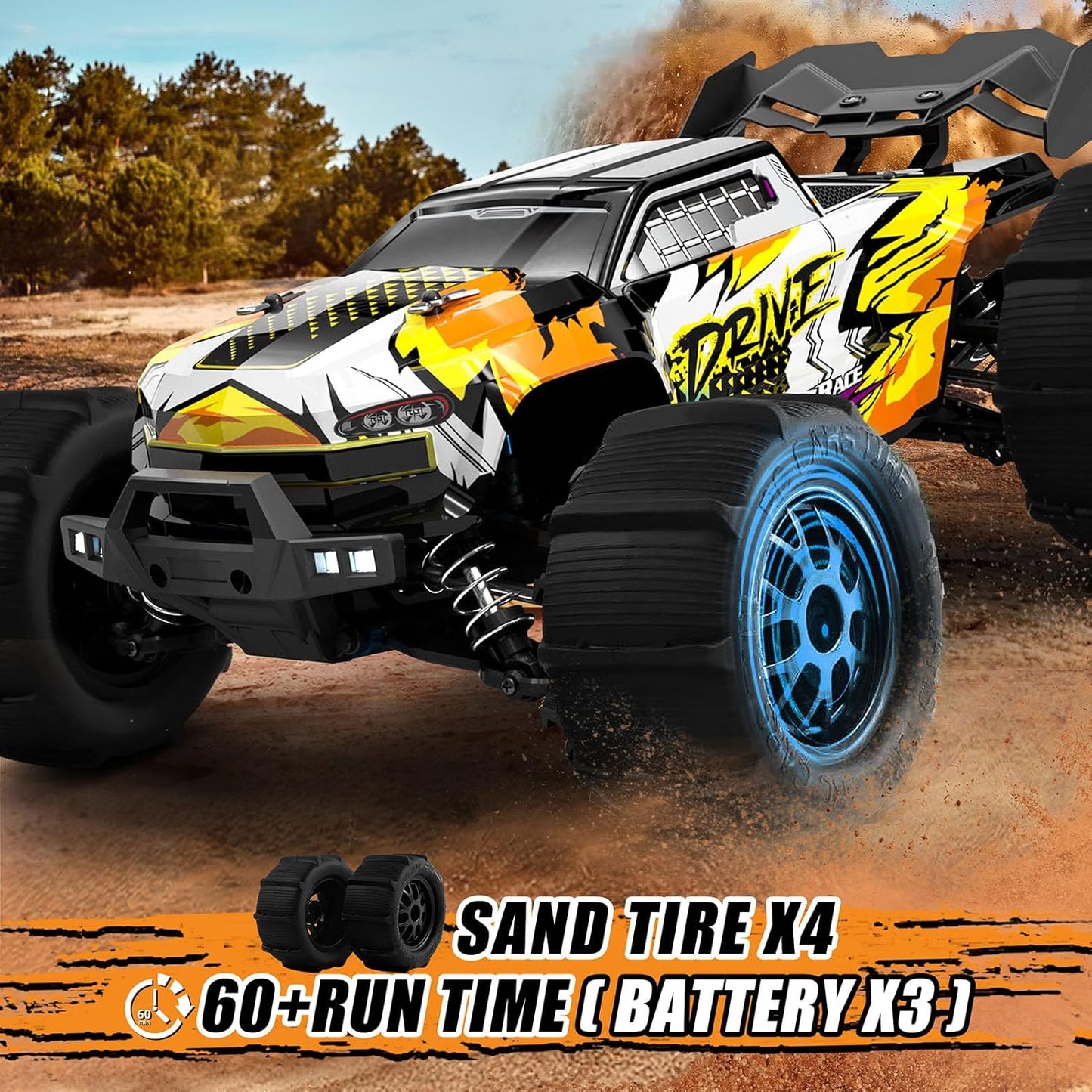 1:16 Brushless Fast Race Remote Control Trucks