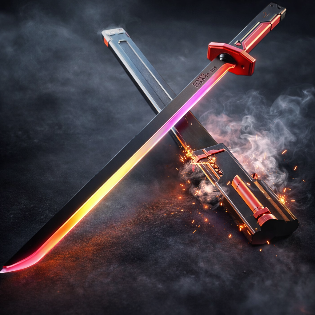 Kids Multi-Color Battle Laser Sword With Smoke  (Last Restock)