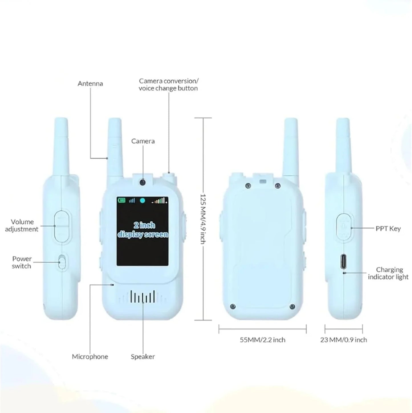 Walkie Talkie for Kids with Video