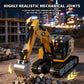 1:64 Scale Mini RC Excavator | Alloy Bucket | 270° Rotation | App Control | Lights & Sound