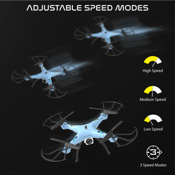 Skymaster Pro Drone with 720p HD Camera- Navy Blue